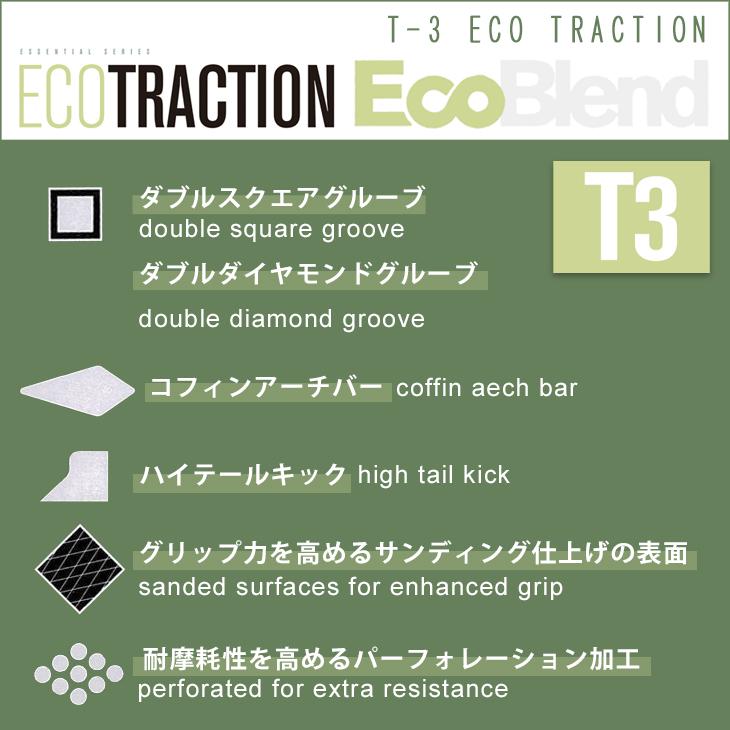 FCS 25 FCS デッキパッド コードレッド 限定カラー T3 Code Red T-3 Eco Traction 3ピース トラクション ...