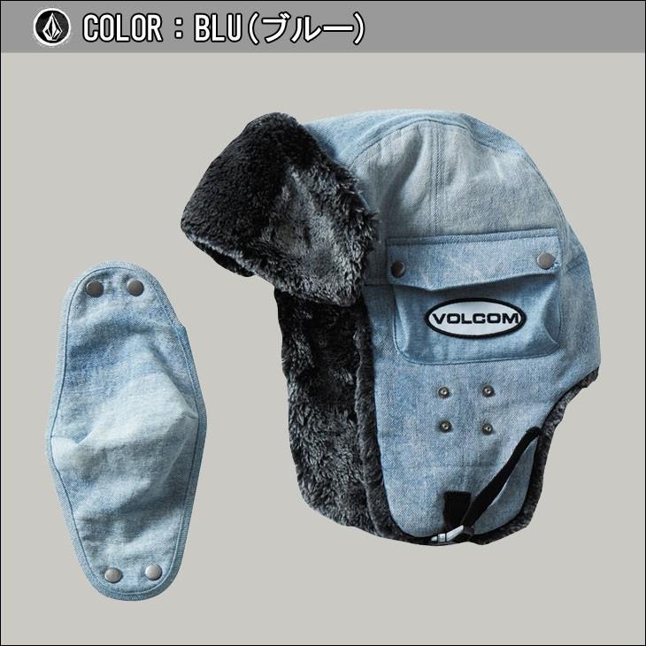 ★ VOLCOM ボルコム　パイロットキャップ　スノーボード★ VOLCOM（ボルコム） 19 VOLCOM パイロット キャップ デニム ボア 帽子