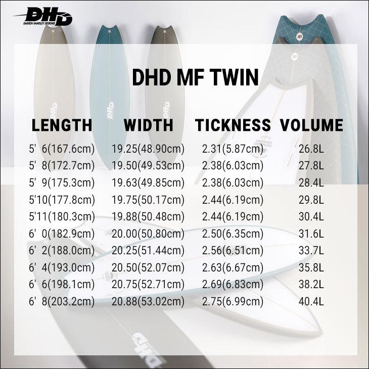 2022年モデル DHD サーフボード MF TWIN PU素材 エムエフツイン 2022年モデル DHD サーフボード MF TWIN PU素材 エムエフツイン