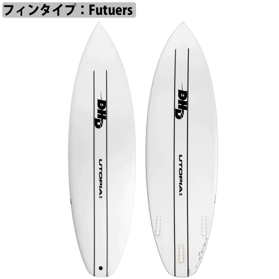 DHD UTOPIA EPS ユートピア FCS2/Futuers サーフボード 日本正規品