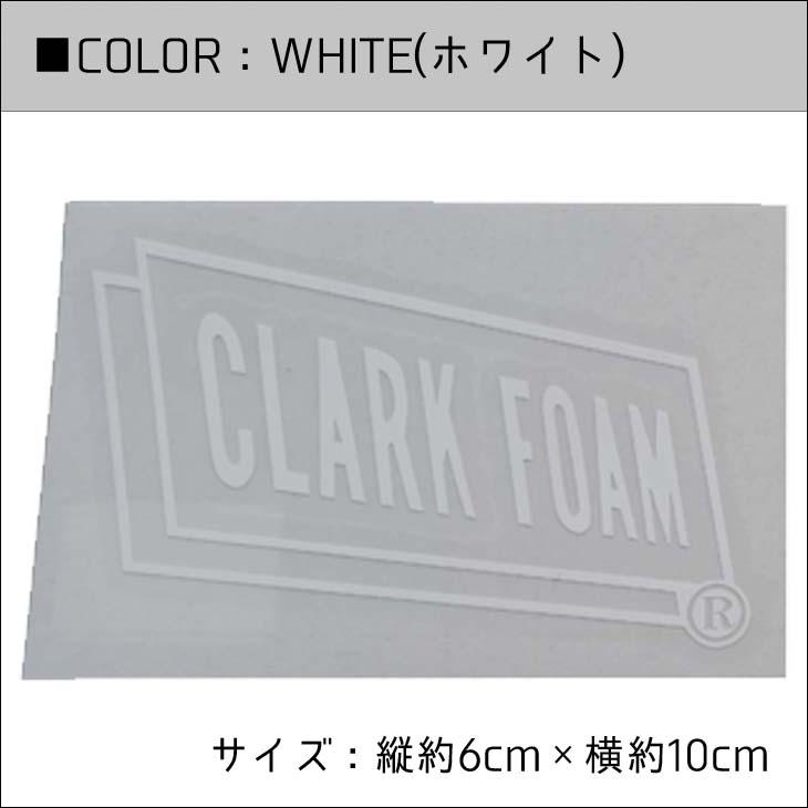 CLARK FOAM クラークフォーム ステッカー DIE CUT W100mm STICKER