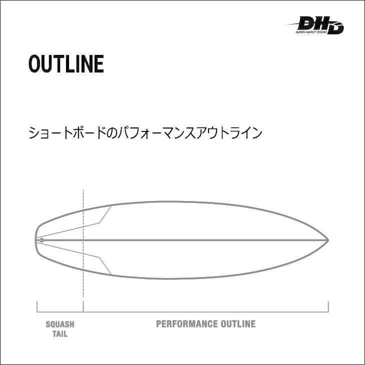 2022年モデル DHD サーフボード DX1 PHASE3 PU ディーエックス