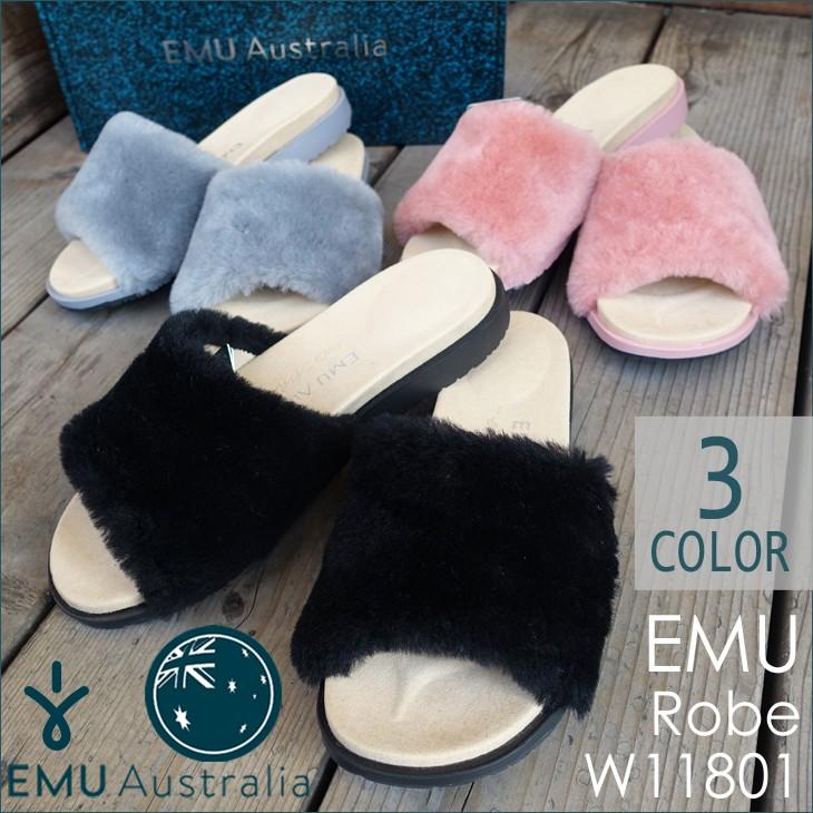 emu エミュー Robe ローブ サンダル シープスキン スリッパ ファー Sheepskin Slippers W11801 日本正規品 ...