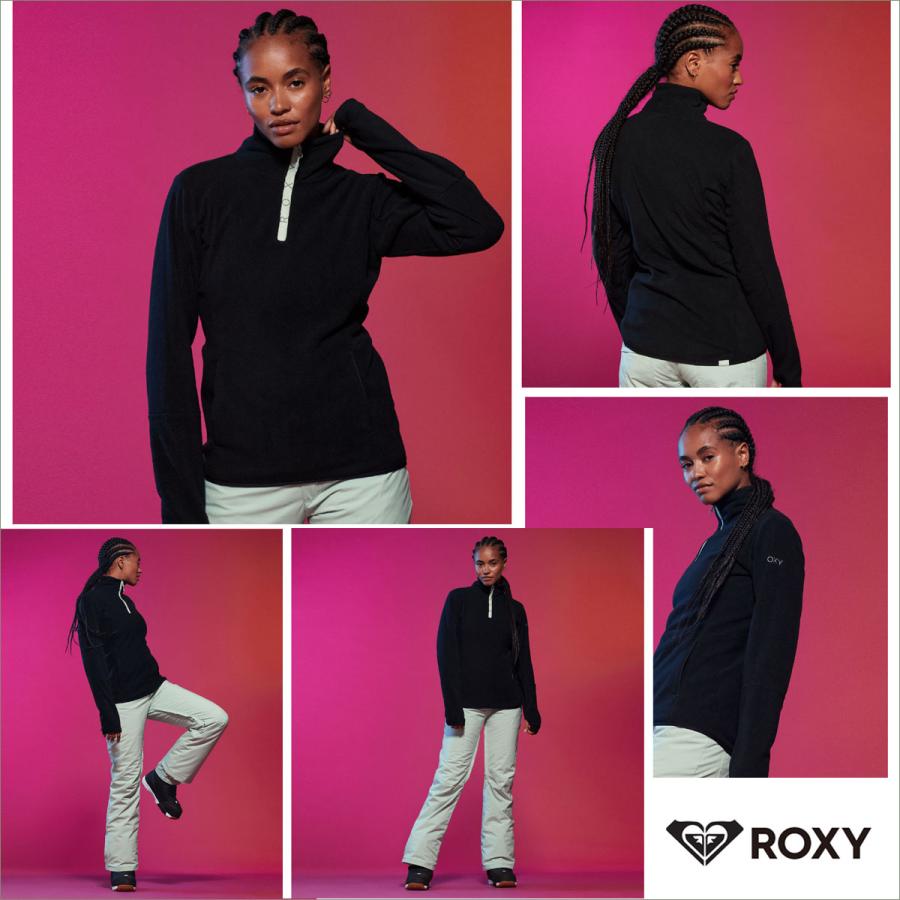 ROXY スノーボードウエア S/M M/M ハーフジップ ROXY（ロキシー） 23/24 ROXY スノー スノーボードウェア 保温 ハーフ