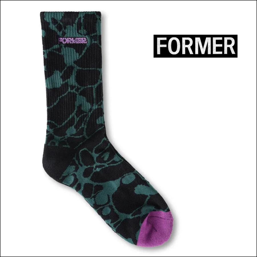 25 FORMER フォーマー 靴下 ソックス GLOBAL MIND SOCK ジャカード