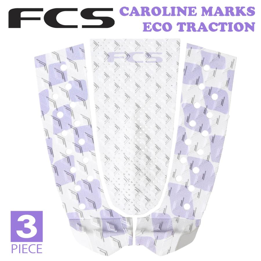 FCS デッキパッド CAROLINE MARKS TRACTION キャロライン マークス トラクション 3ピース グレー トラクションパッド 日本正規品