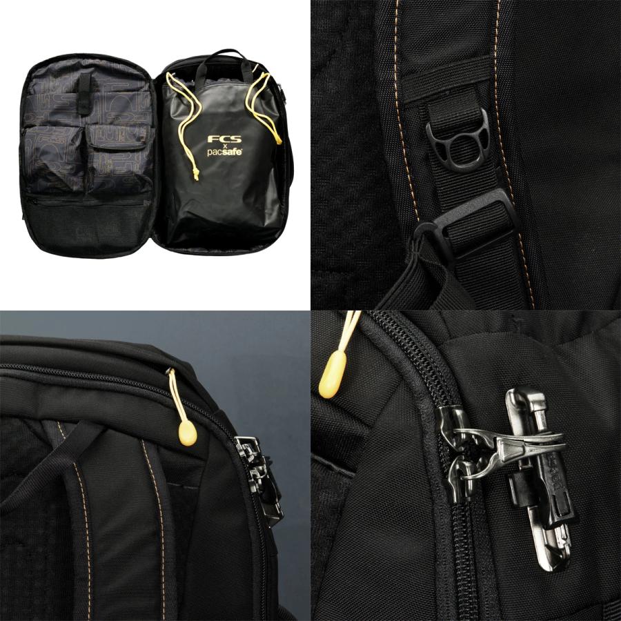FCS 24 FCS バックパック PACSAFE DAY MISSION 28L TRAVEL PACK 盗難