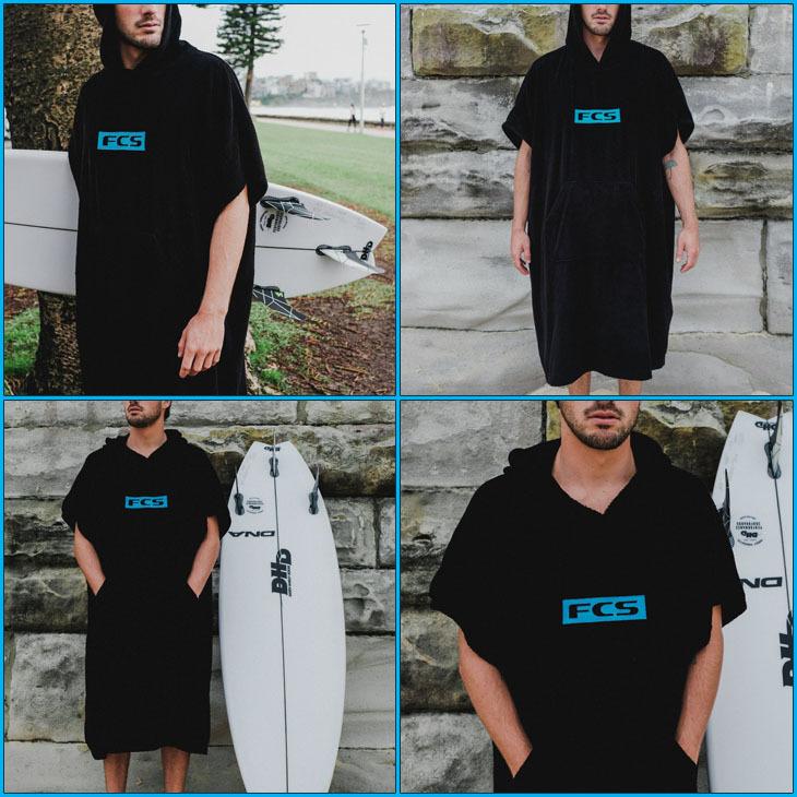 FCS コットンポンチョ新品　サーフィン FCS サーフィン ポンチョ TOWEL PONCHO コットン タオル 着替え