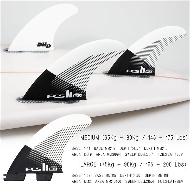 FCS2 フィン DHD PC Tri Fins Darren Handley ダレンハンドレー トライフィン パフォーマンスコア 3フィン  ミディアム ラージ PC FCSII 日本正規品