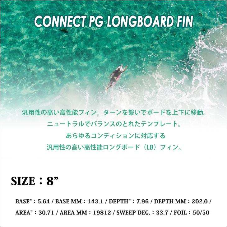FCS 25 FCS2 ロングボード フィン CONNECT PG LONGBOARD FIN 8