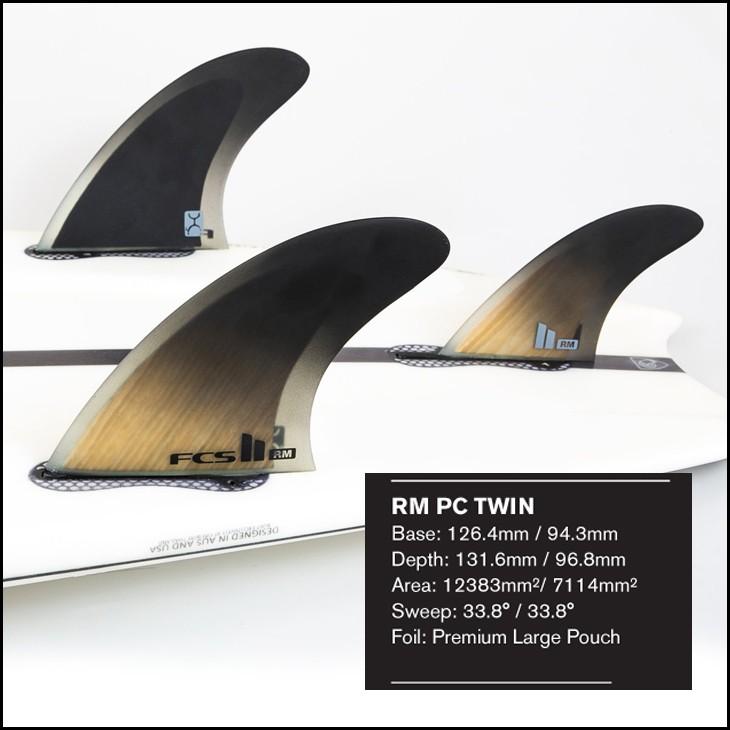 FCS ロブ マチャド ツイン スタビライザー 2＋1 フィン Rob Machado Twin + Stabiliser Fins 日本正規品｜stradiy｜03