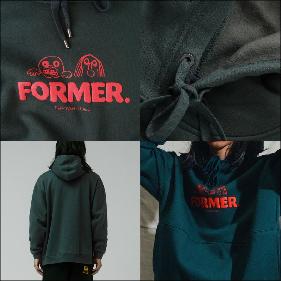 25 FORMER フォーマー パーカー フーディー 長袖 裏起毛 綿