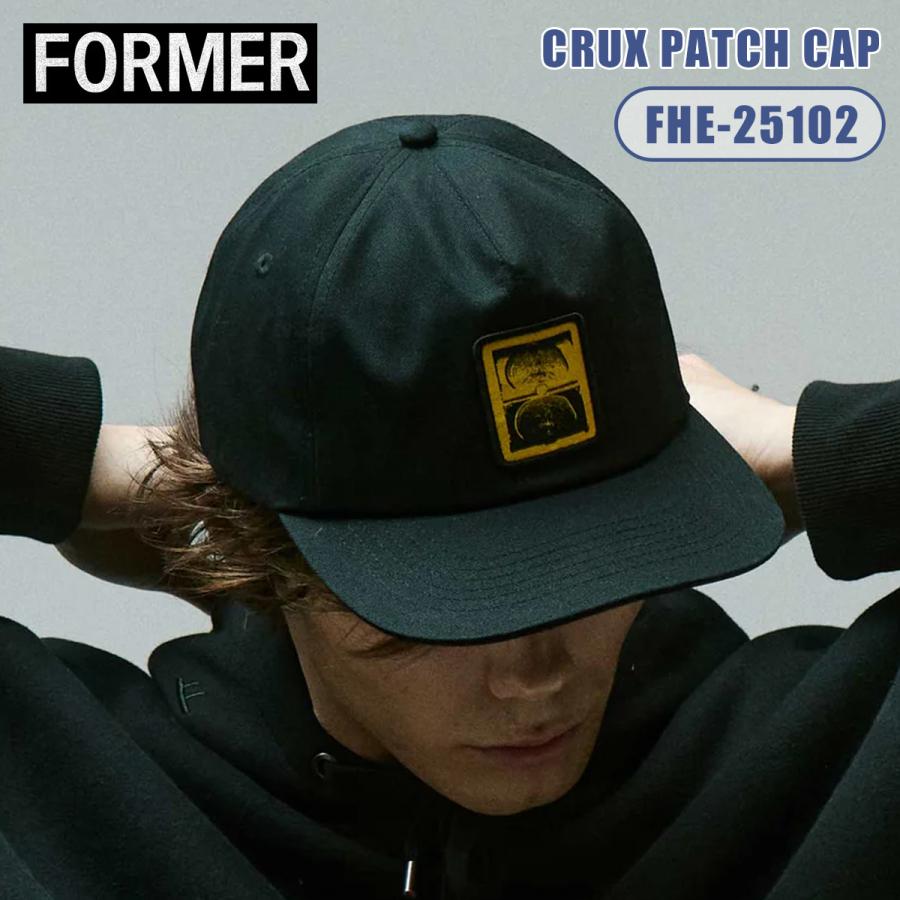 25 FORMER フォーマー キャップ 帽子 メンズ CRUX PATCH CAP ワッペン