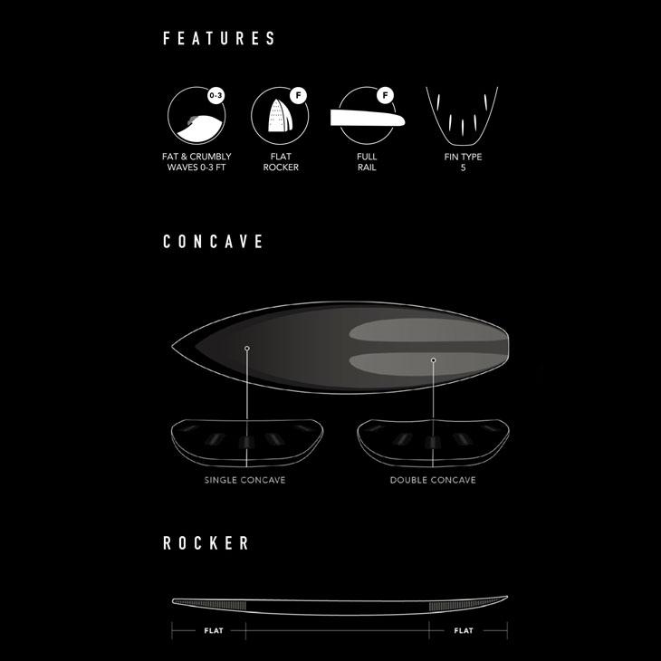 JS フレイムフィッシュ　5'6\" EPS JSサーフボード フレイムフィッシュ5'6