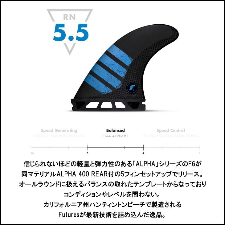 5フィン フューチャーフィン アルファ f6 Мサイズ ケース付き サーフィン フューチャー フィン トライフィン ショートボード用 FUTURES