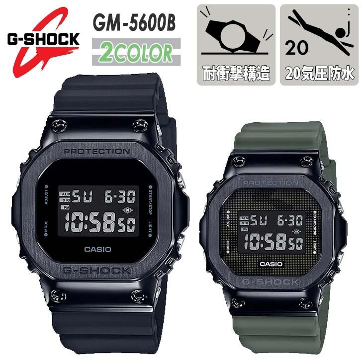 G-SHOCK ジーショック ORIGIN 5600 SERIES GM-5600B 腕時計 20気圧防水 耐衝撃構造 ショックレジスト メタル素材  シック 日本正規品 : gm-5600b : オーシャン スポーツ - 通販 - Yahoo!ショッピング