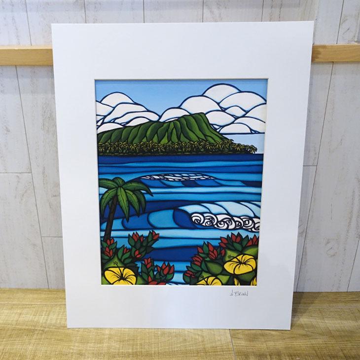 Heather Brown Art Japan ヘザーブラウン Diamond Head Print MATTED