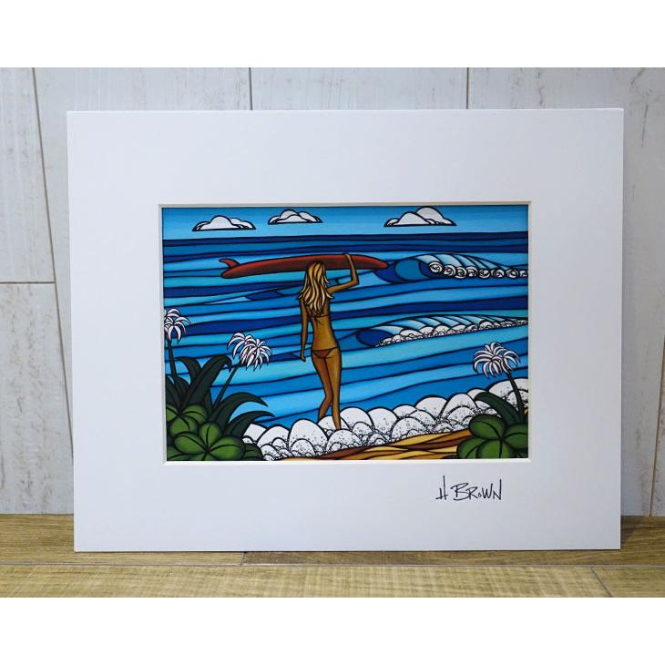 Heather Brown Art Japan ヘザーブラウン Surf Stroll Art Print 
