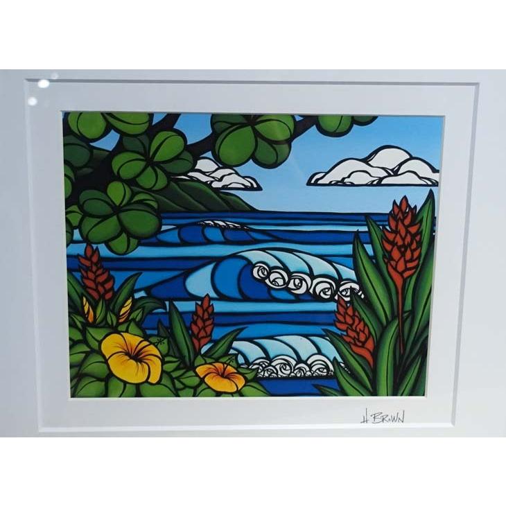 Heather Brown Art Japan ヘザーブラウン Tropical Paradise Art Print アートプリント フレーム付き 額セット 絵画 ハワイ レディース 正規品｜stradiy｜04