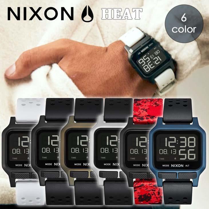 NIXON ニクソン 腕時計 サーフウォッチ デジタル メンズ レディース ユニセックス HEAT 耐衝撃 軽量 高機能 超耐水 サーフィン オンライン正規取扱店 日本正規品｜stradiy