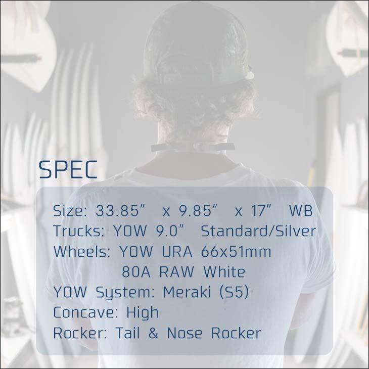 YOW（ヤウ） YOW SURF SKATE スケートボード YOW X CHRISTENSON HOLE