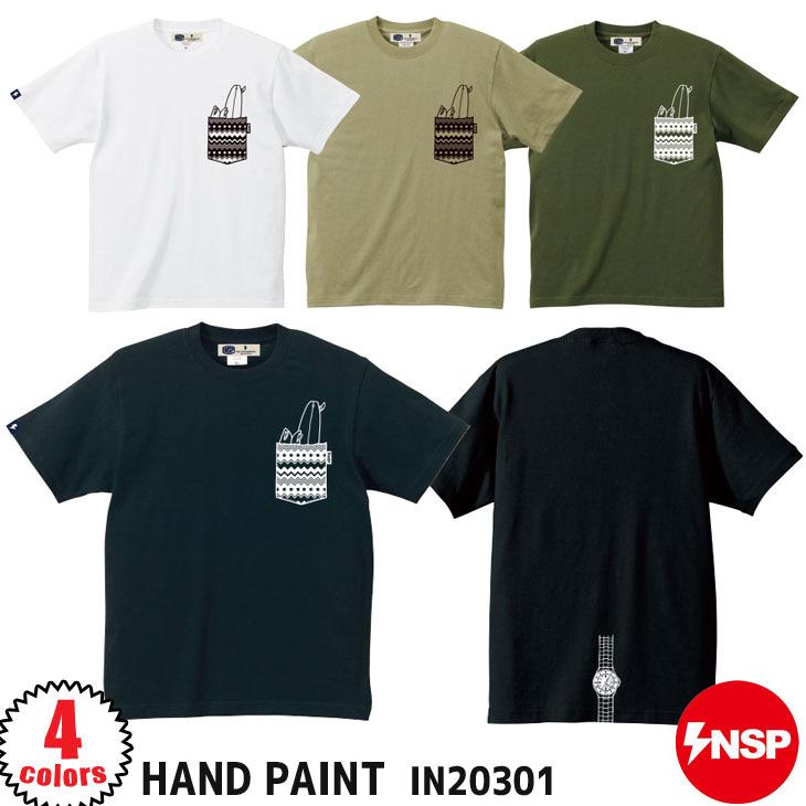 20 INSP インスピ Tシャツ 人気商品は HAND PAINT 日本正規品 IN20301 2020年秋冬 コットン100％ ユニセックス 新作グッ 品番