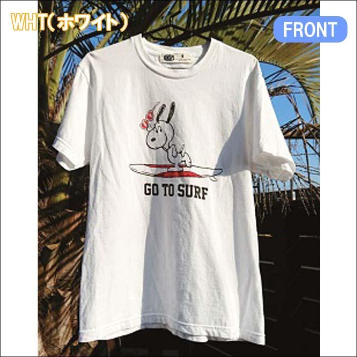 21 INSP インスピ Tシャツ GO TO SURF スヌーピー 半袖 PEANUTS トップス 夏服 ピーナッツ サーフィン ユニセックス 2021年春夏 品番 IN21300 日本正規品｜stradiy｜02