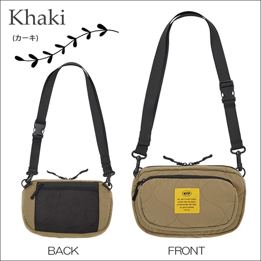 24 KiU キウ ミニショルダーバッグ PADDED FRONT POCKET MINI SHOULDER