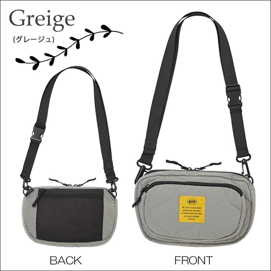 24 KiU キウ ミニショルダーバッグ PADDED FRONT POCKET MINI