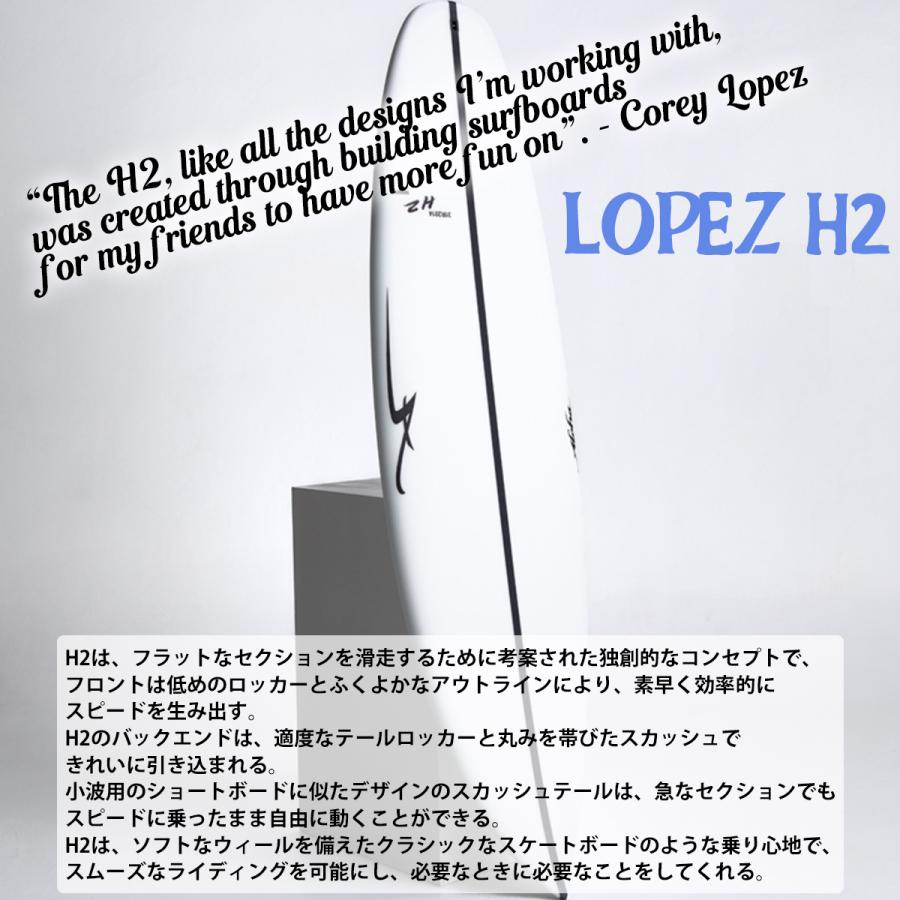 25 ALOHA SURFBOARDS アロハ サーフボード LOPEZ H2 SHADOW FORCE 6'0