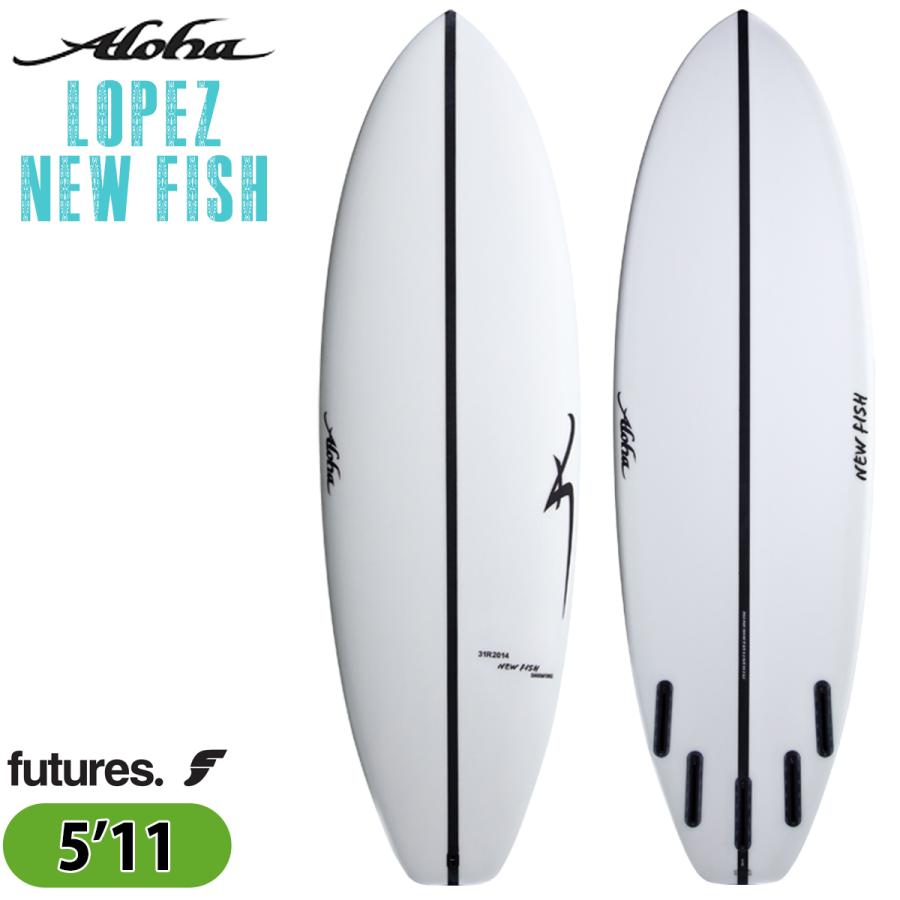 25 ALOHA SURFBOARDS アロハ サーフボード LOPEZ NEW FISH SHADOW