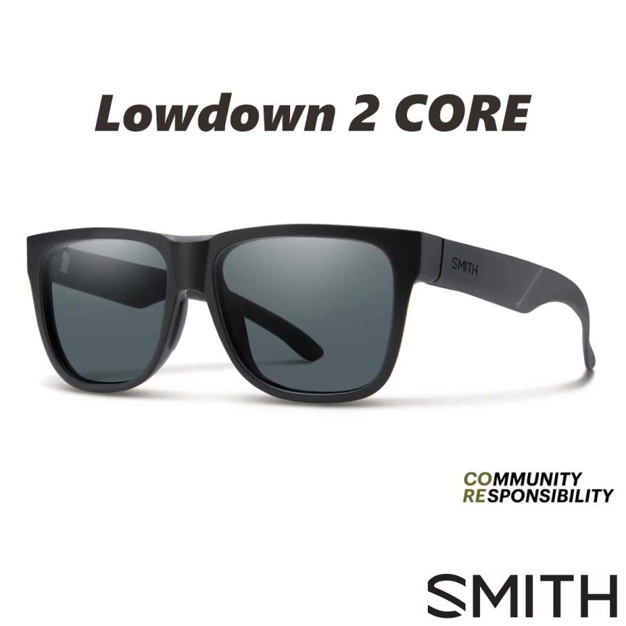 23 SMITH スミス サングラス Lowdown 2 CORE ローダウン マット フレーム 釣り 海 自転車 アウトドア 偏光