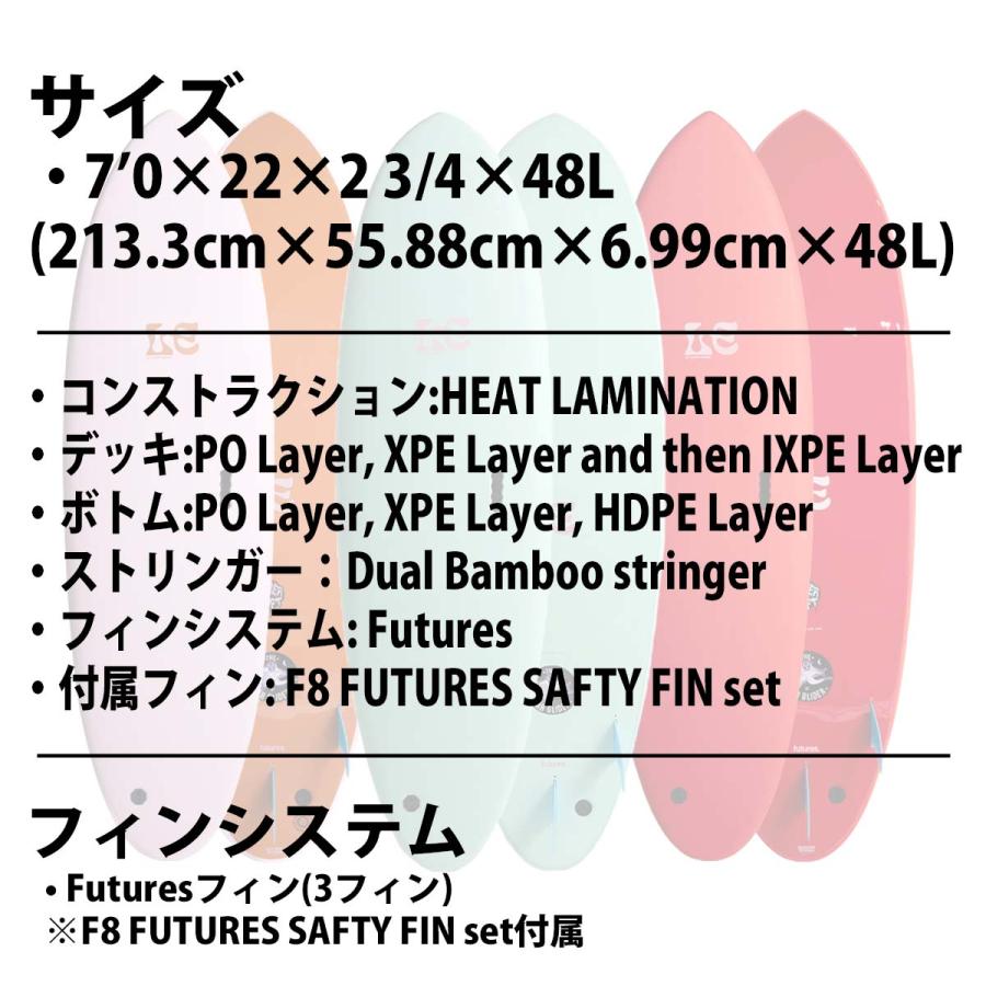 26 ミックファニングソフトボード MFxLAURA ENEVER SUGAR GLIDER SUPER