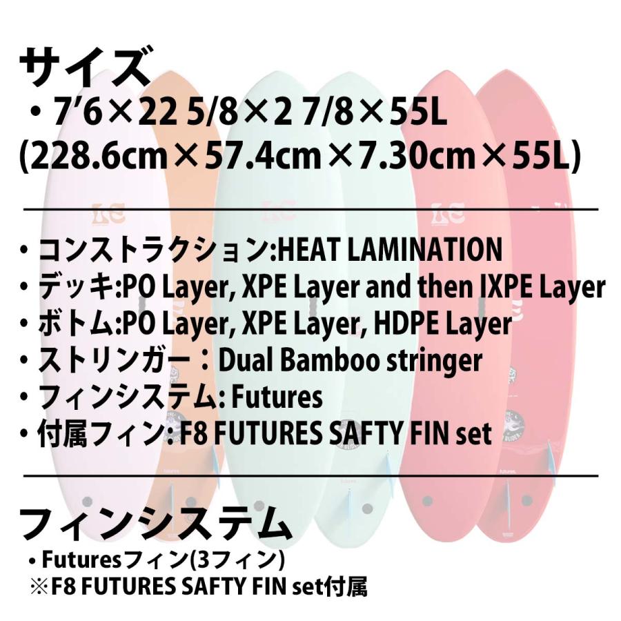 26 ミックファニングソフトボード MFxLAURA ENEVER SUGAR GLIDER SUPER