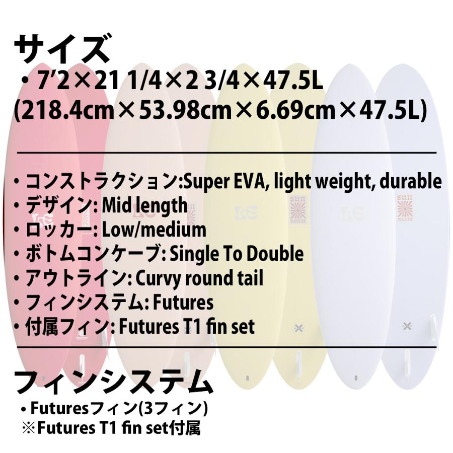 26 ミックファニングソフトボード MFxLAURA ENEVER SUN BEAM EVA