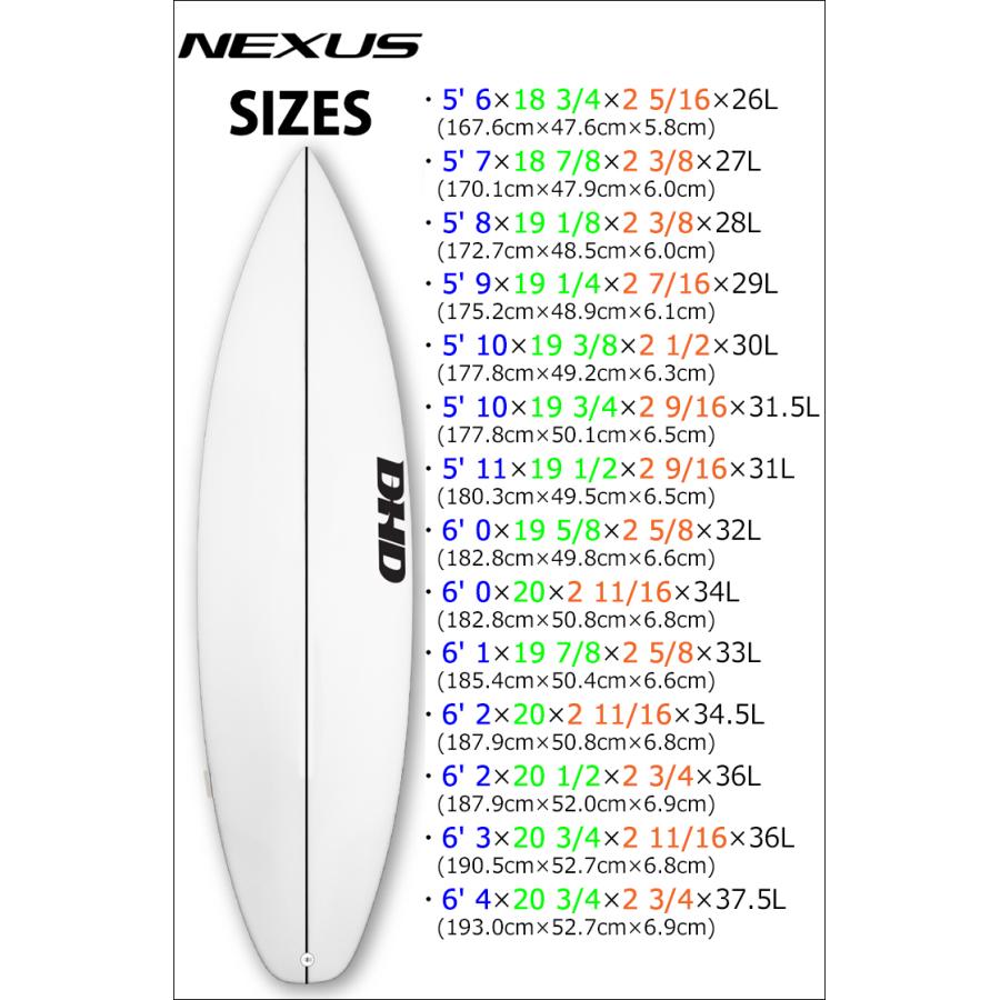 26 DHD サーフボード NEXUS ネクサス EPS 5'6〜6'4 サーフィン 2026年