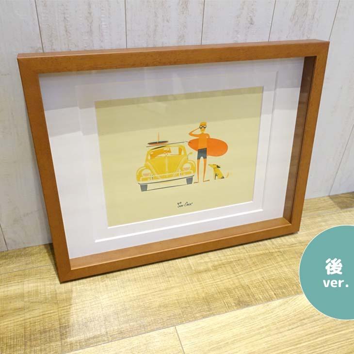 Nick Kuchar ニックカッチャー Surf Check Art Print MATTED PRINTS マットプリント アートプリント フレーム付き ダブルマット仕上げ 額セット 絵画 正規品｜stradiy｜05