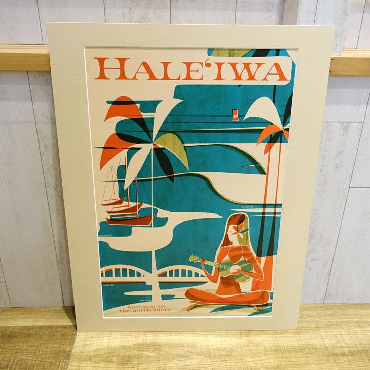 Nick Kuchar ニックカッチャー Haleiwa Wahine MATTED PRINTS Hawaii