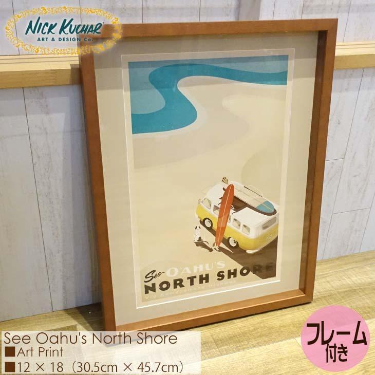 Nick Kuchar ニックカッチャー See Oahu's North Shore MATTED PRINTS