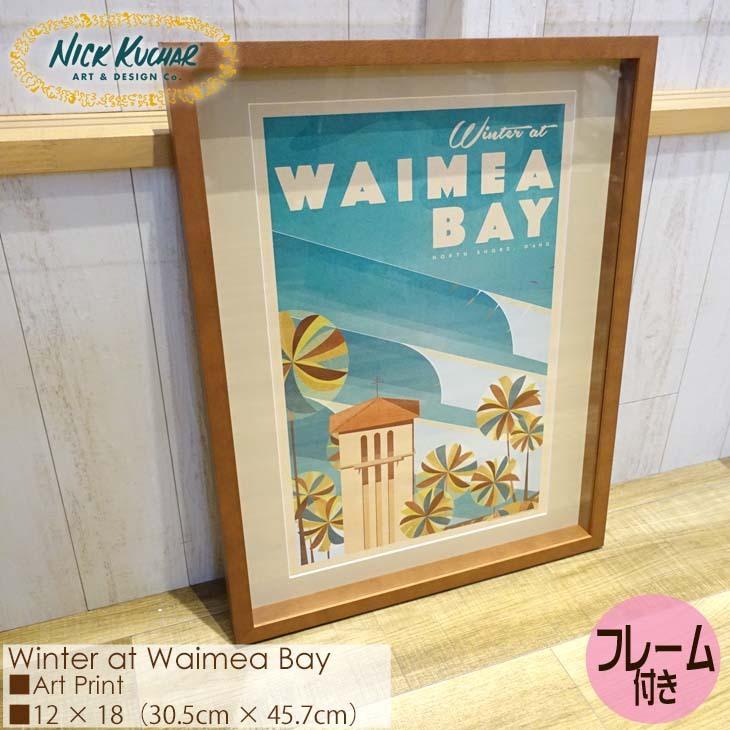 Nick Kuchar ニックカッチャー Winter at Waimea Bay MATTED PRINTS