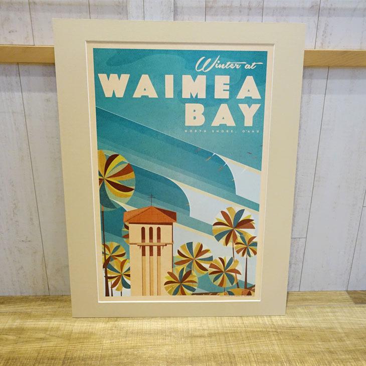 Nick Kuchar ニックカッチャー Winter at Waimea Bay MATTED PRINTS