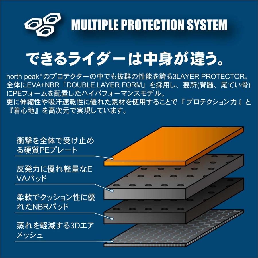 eb's（エビス） 24/25 north peak ノースピーク プロテクター WOMENS