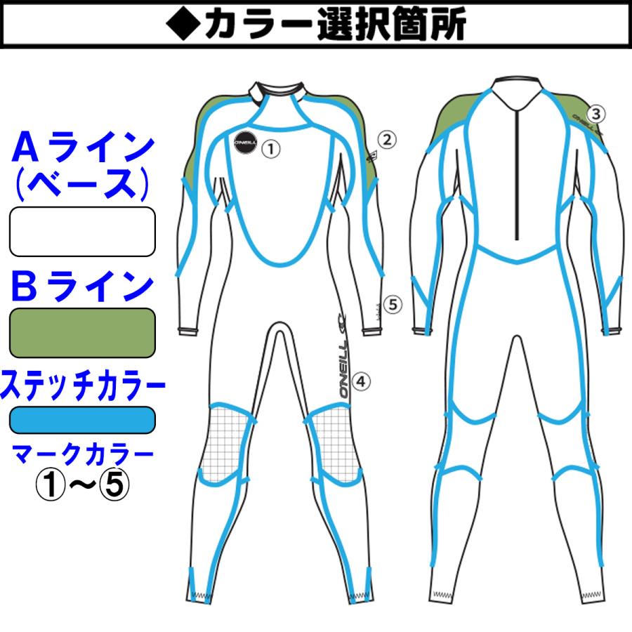 O'NEILL（オニール） 23 O'NEILL シーガル ウェットスーツ バック