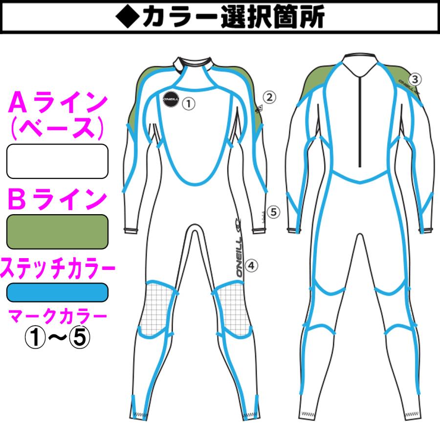 O'NEILL（オニール） 23 O'NEILL スプリング ウェットスーツ バック