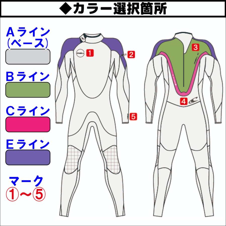 23-24 O’NEILL オニール セミドライ ウェットスーツ サーフィン バックジップ カスタム 秋冬 メンズ PSYCHO Z.E.N. ZIP 2023/24年 XWFW-116A3 日本正規品｜stradiy｜06