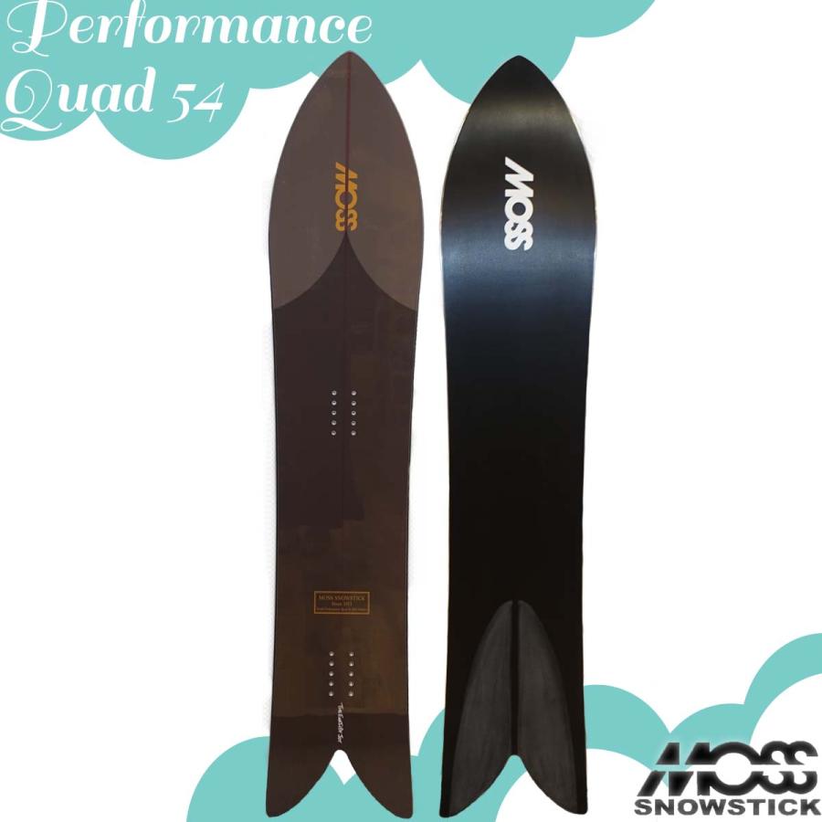 23/24 スノー MOSS SNOW STICK スノーボード Performance Quad 54