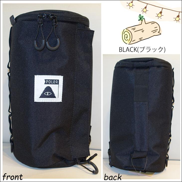 POLeR　ポーラー テント収納袋 ブラック POLeR（ポーラー） トイレットペーパー ケース キャンプ キャンプ用品
