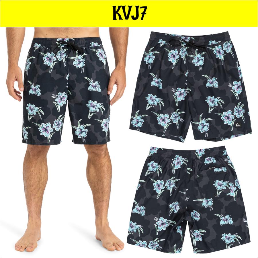 新品クイックシルバー　シングルフィン８インチ 黒花柄QUIKSILVER imgrc0084695769.jpg