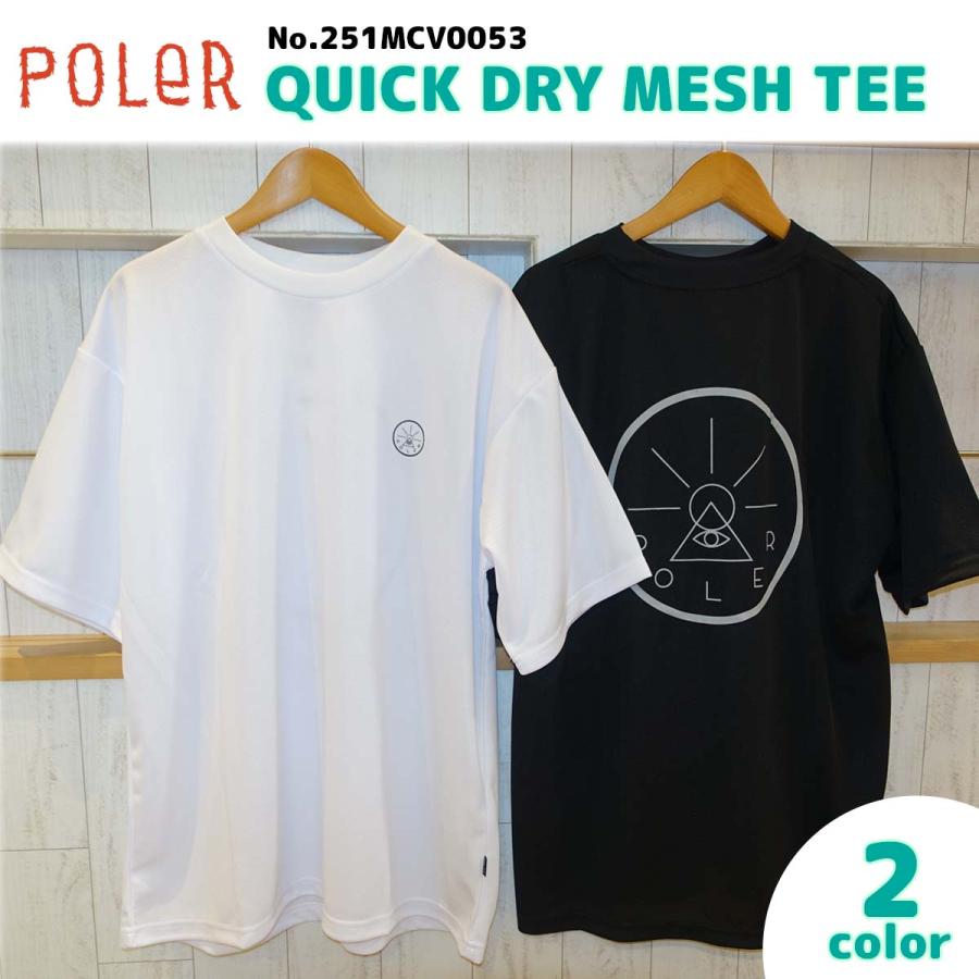 25 SP POLeR ポーラー Tシャツ クイックドライ メッシュ ティー 半袖