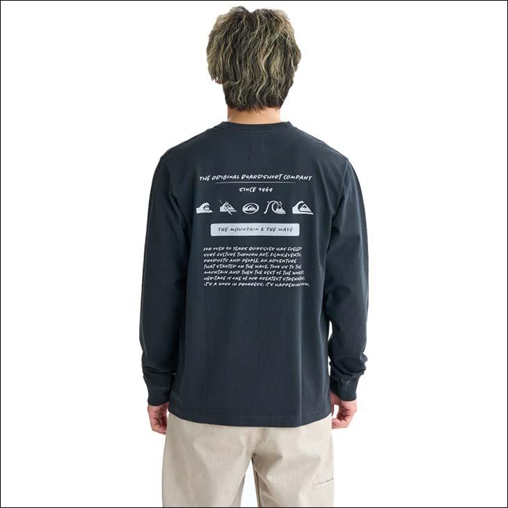 25 FW Quiksilver クイックシルバー ロンT 長袖 Tシャツ ロゴ入り